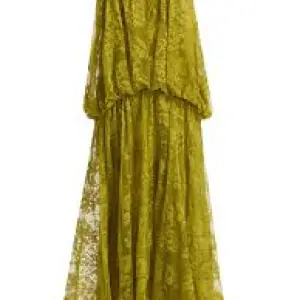 Luna Lace Bandeau Gown in Pistachio Green .