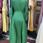 Plisse Midi Miyaki Pleated Gowns