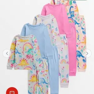 Girls 3 Pack Pink Dino Pyjamas Set 12months to 14years