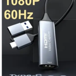 Generic 4K HDMI Video Capture card that connects via both USB Type-A and Type-C ports.