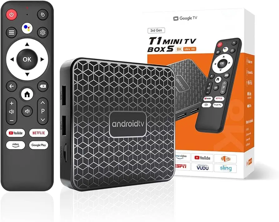 Mortal T1 Mini TV Box, a 3rd Gen Android TV streaming media player