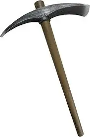 Pickaxe (also spelled pickax or pick-axe) is a versatile T-shaped hand tooLl for prying, digging, and breaking hard surfaces. P
