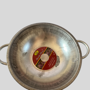 Heavy Duty Construction Head Pan-Silver and Black Color