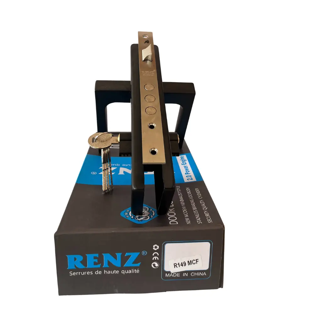 Renz High Quality Door Handle set-big size--Black Colour