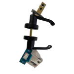 Selon globe shape matte black door handle lock set or door lever hardware kit.