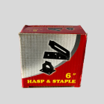 6-inch heavy-duty hasp and staple lock