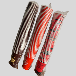 Disposable Paper Coffee and Wine Cups 50Pcs