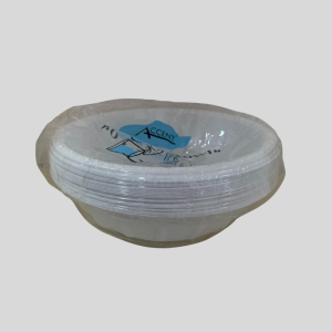 Plastic White Disposable Serving Plate 20Pcs
