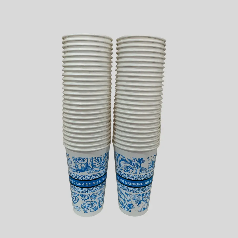 Disposable Paper Coffee Cups with Lid 25Pcs