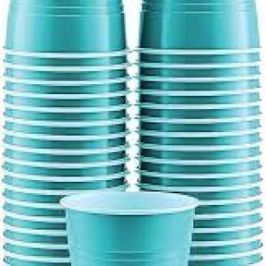 Disposable Plastic Cup, 12-Ounce Plastic Party Cups, Strong and Sturdy Disposable Cups for Party, Wedding, Christmas, Halloween Party Cup, 50 Pcs