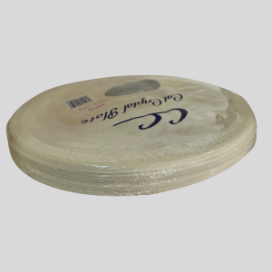 CC Cut Crystal Plastic Plates 25Pcs