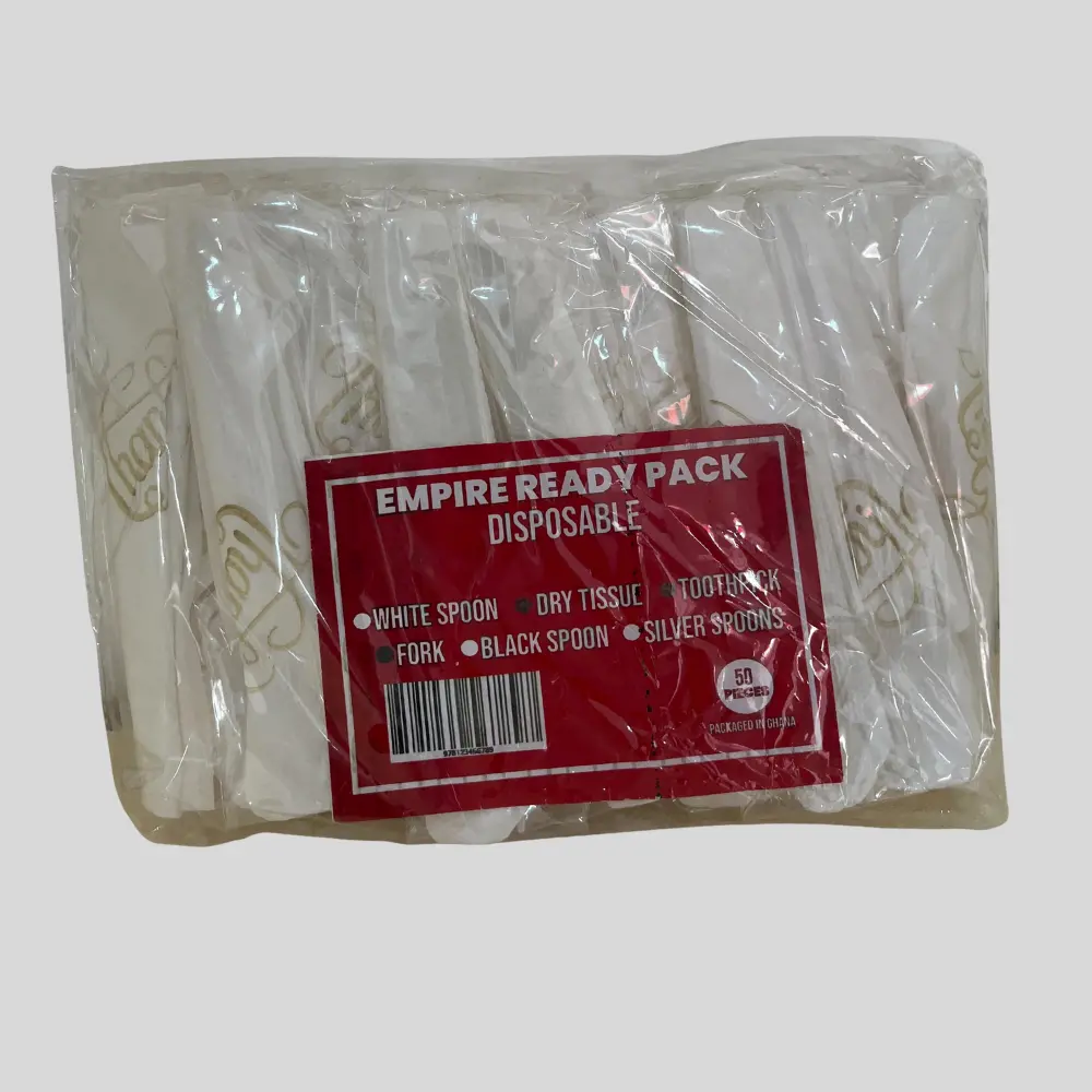 Empire Ready Pack disposable cutlery sets 50Pcs