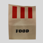 Brown kraft paper take-out bag 50PCS