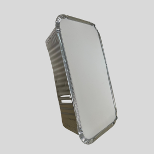 Papaye Bowl- a Disposable Aluminum Foil Food Container with a Paper Lid-50pcs