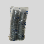 Oval Plastic Food Container with a Hinged Lid for Sauces, Salads 100psc