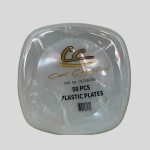 Cut Crystal WARE clear plastic plates 50Pcs