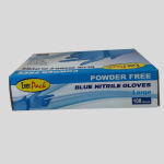 Ever Pack brand blue nitrile gloves 100pcs