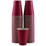 Disposable Plastic Cup, 12-Ounce Plastic Party Cups, Strong and Sturdy Disposable Cups for Party, Wedding, Christmas, Halloween Party Cup, 50 Pcs