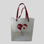 Gift bag witha red heart design and handles. 20PCS