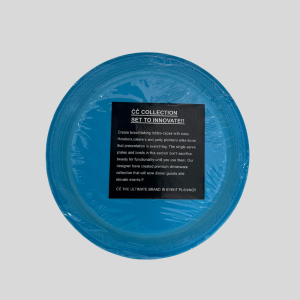 CC Cut Crystal Plastic Plates 25Pcs