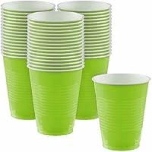 Disposable Plastic Cup, 12-Ounce Plastic Party Cups, Strong and Sturdy Disposable Cups for Party, Wedding, Christmas, Halloween Party Cup, 50 Pcs