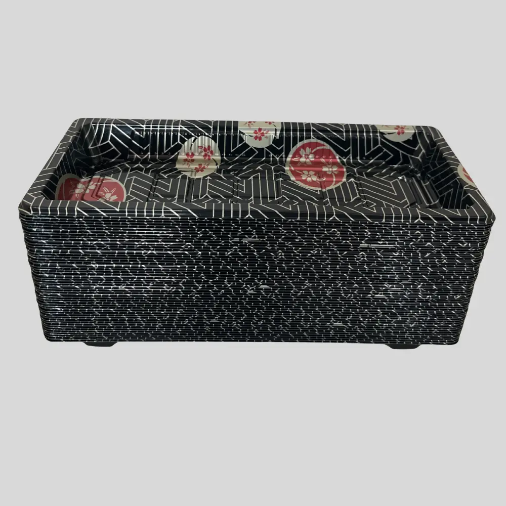 Disposable plastic sushi trays 50PCS