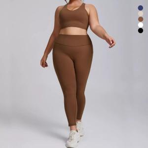 V-seam Waistband Chocolate Brown Leggings