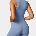 Sleeveless, Seamless, Short-Length Jumpsuit