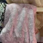 Thrift Textured, Multi-sized circle or "Bubble" pattern Double Length