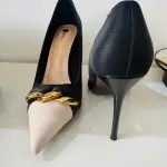 Bigtree patchwork stiletto heels