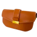 Tan or Cognac Brown Crossbody Bag associated with Zara.