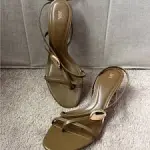 Zara Strappy Heeled Sandals with Metal Detail