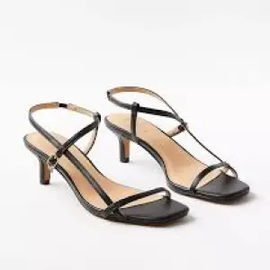 Zara Black Strappy Sandals