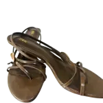 Zara Strappy Heeled Sandals with Metal Detail