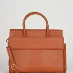 Pedra Croco Grab Handle Bag, a versatile 2-piece set that includes a matching mini purse