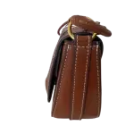 Zara Contrast Topstitching Crossbody Bag with a structured design and adjustable strap.