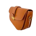 Tan or Cognac Brown Crossbody Bag associated with Zara.