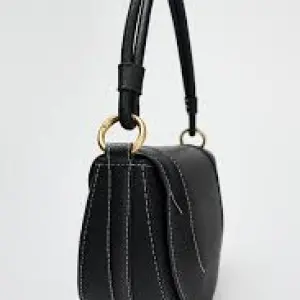 Zara Contrast Topstitching Crossbody Bag.