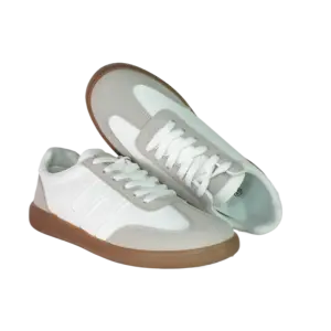 White and Grey Sneakers