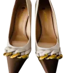 Bigtree Metal Chain Patchwork Pumps