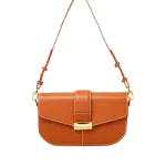 Tan or Cognac Brown Crossbody Bag associated with Zara.