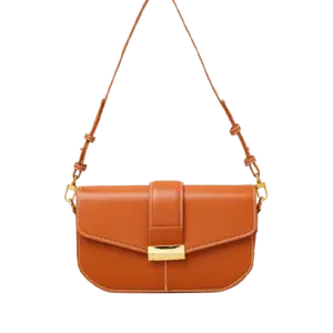 Tan or Cognac Brown Crossbody Bag associated with Zara.