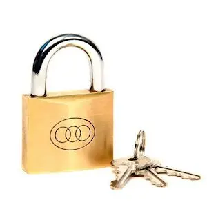 38mm brass padlock