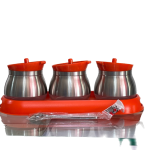 3 Piece Stainless Steel Spice Canisters/ Containers