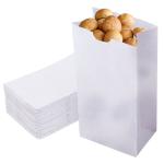 Standard White Paper Bag/ Natural Kraft Paper Bag /SOS (Self-Opening Sack) 50pcs