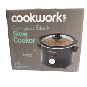 Cookworks Black Compact slow cooker