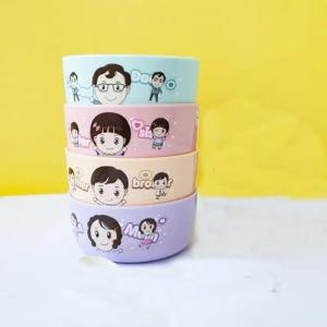 Cyrox Plastic Family Bowl Set for Children, Kids Food Mixing Bowl Flatware Dinner Breakfast Bowl Eating Bowl Family Bowl Set (1 Set of 4Pcs)