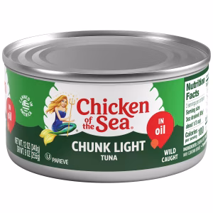 Chicken of the Sea Chunk Light Premium Tuna in Water.