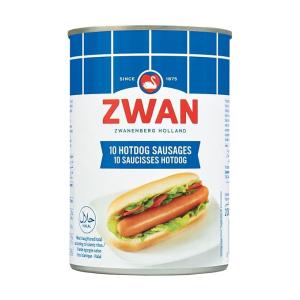 Zwan 10 Hotdog Sausages Halal, 400g