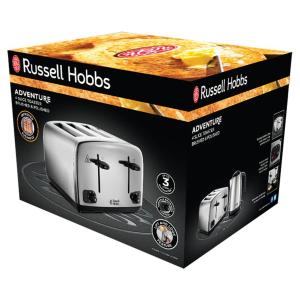 Russell Hobbs 4-Slice Toaster- Stainless Steel - Silver
